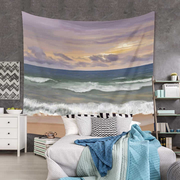 Sunset On The Beach Tapestry