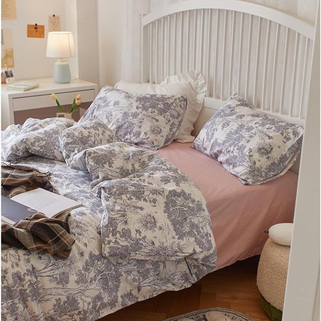 French Toile Bedding Set