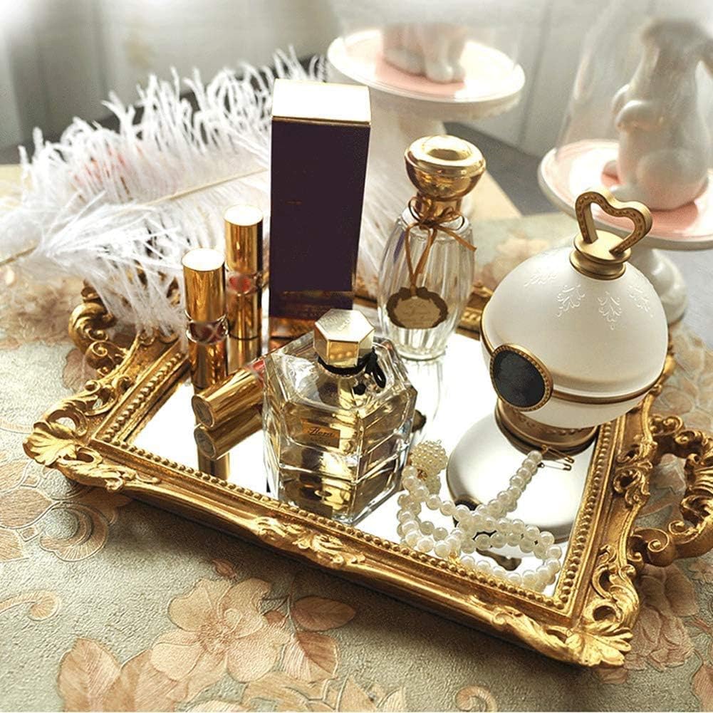 Gold Royal Mirror Tray