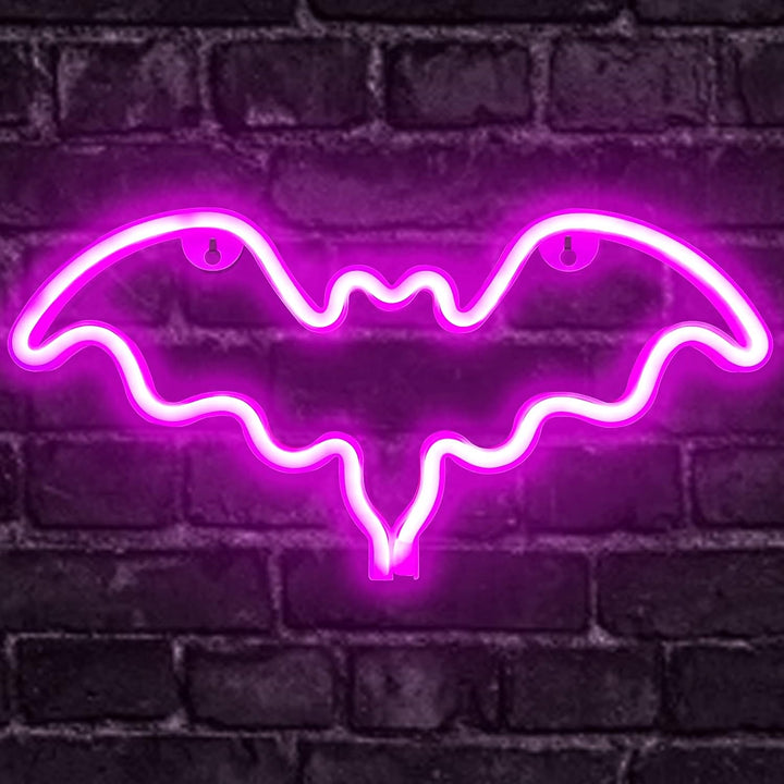 Pink Bat Neon Light