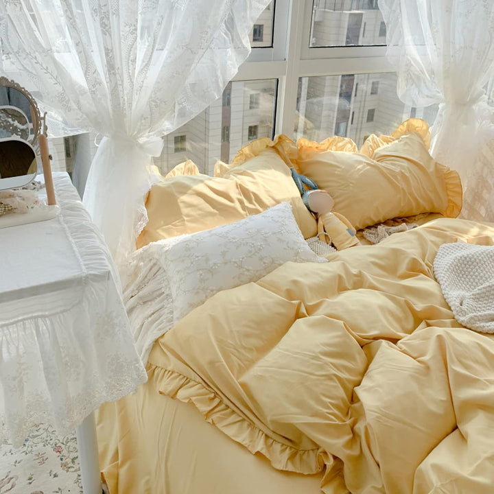 French Ruffles Bedding Set