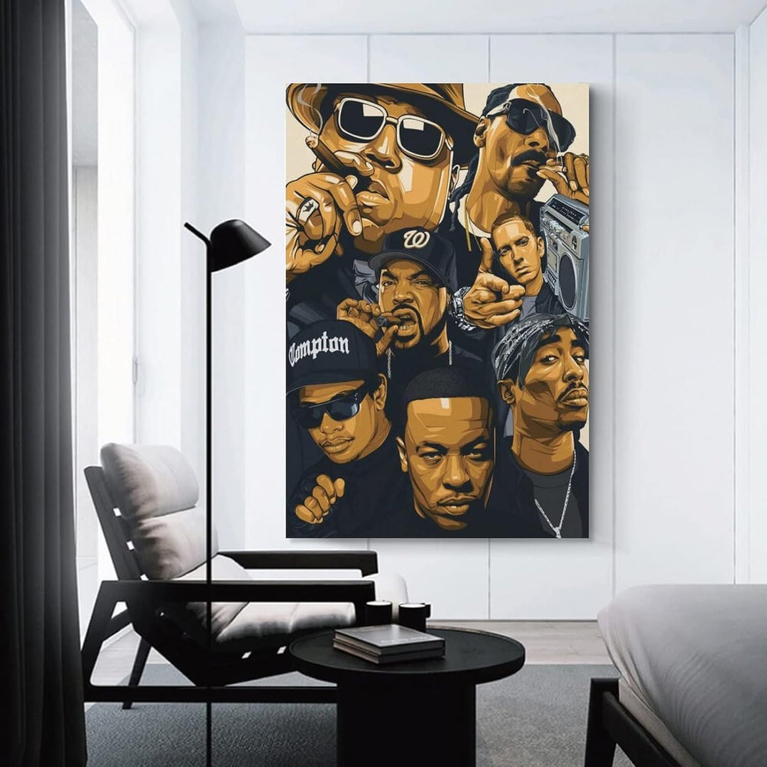 Hip-Hop Rappers Canvas Poster