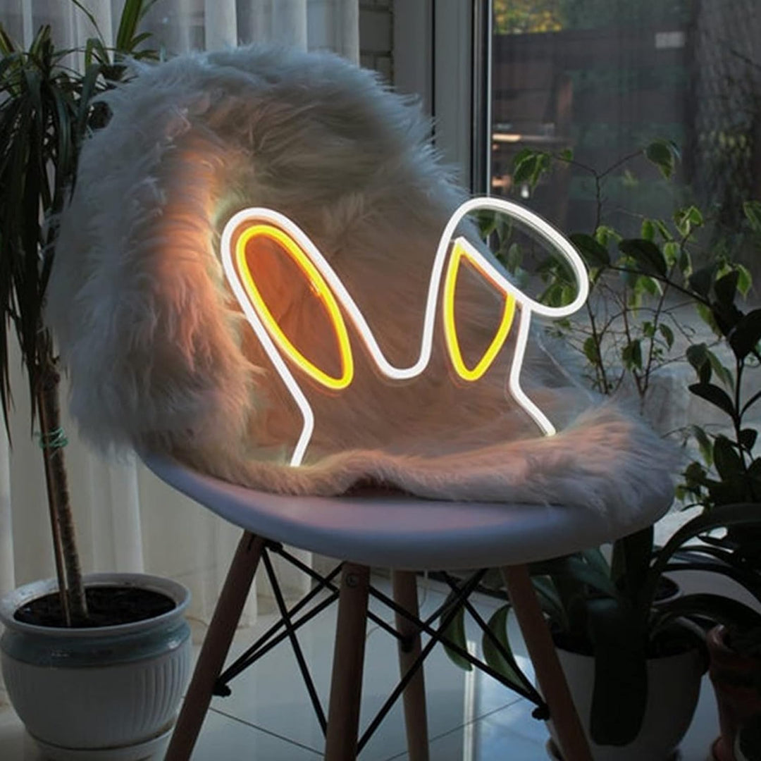 Rabbit Ears Neon Sign