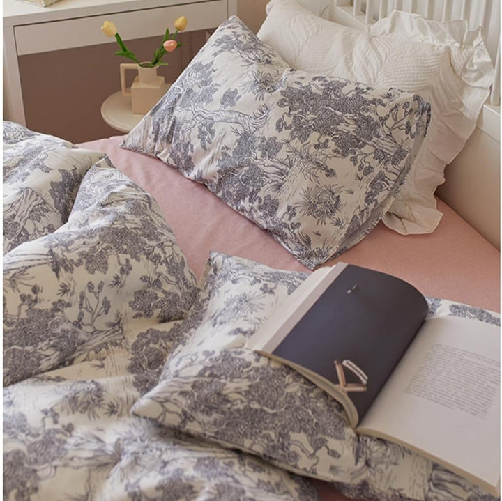 French Toile Bedding Set