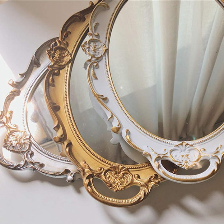 Round Royal Mirror Tray