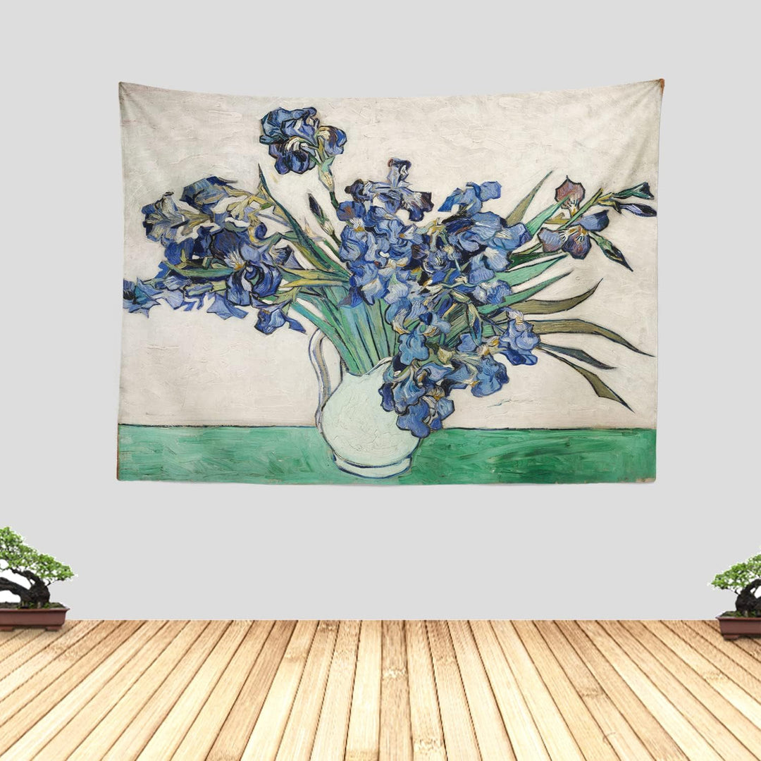 Van Gogh Vase With Irises Tapestry