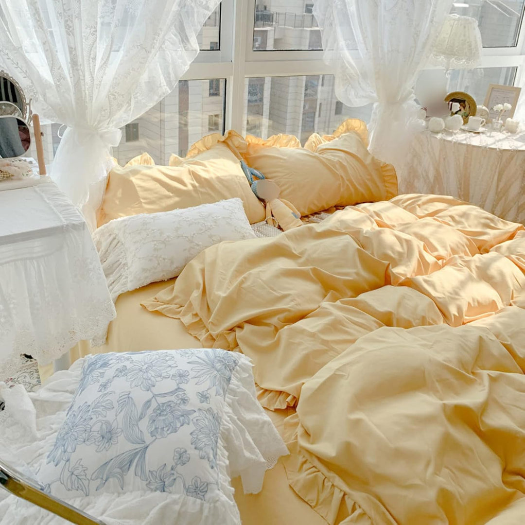 French Ruffles Bedding Set