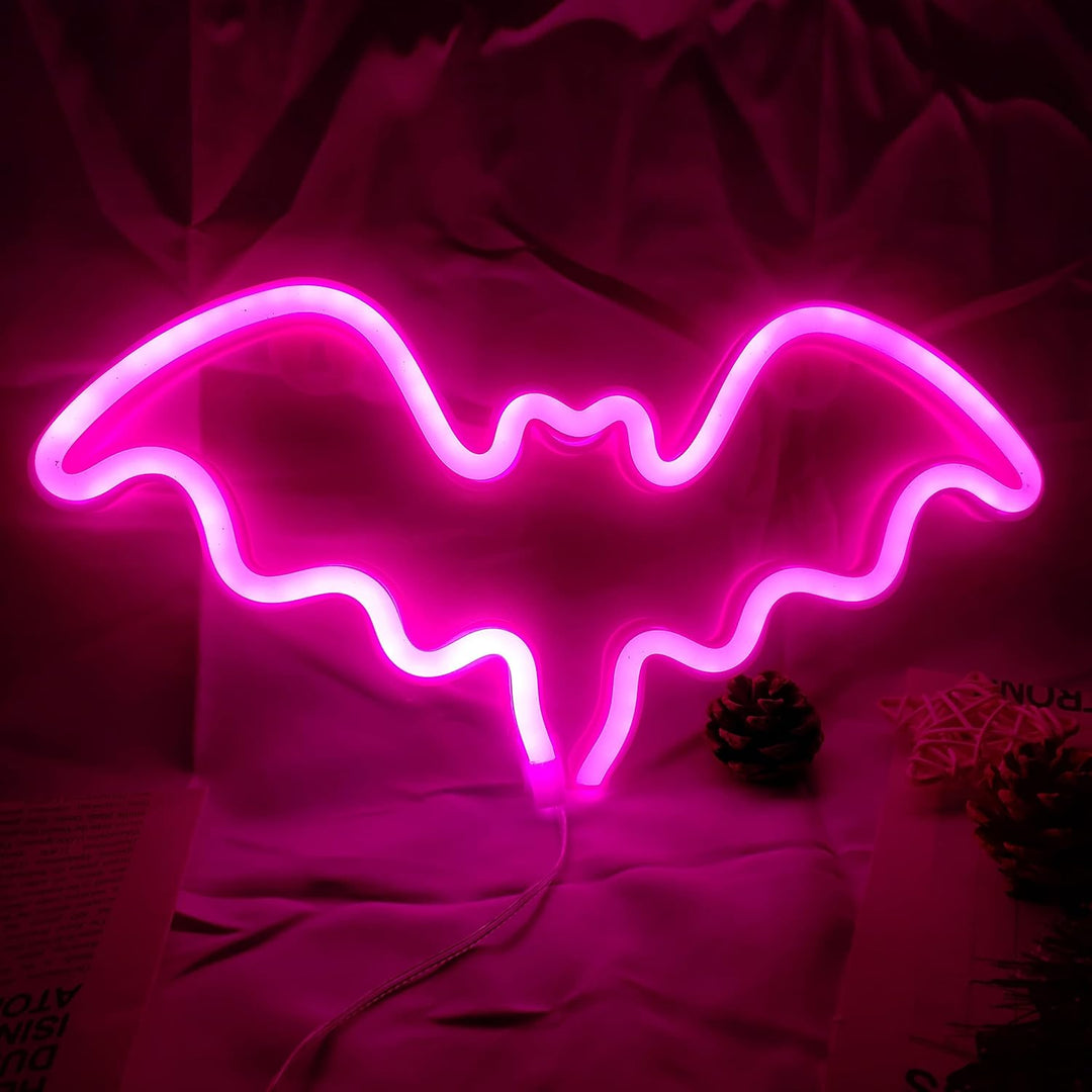 Pink Bat Neon Light