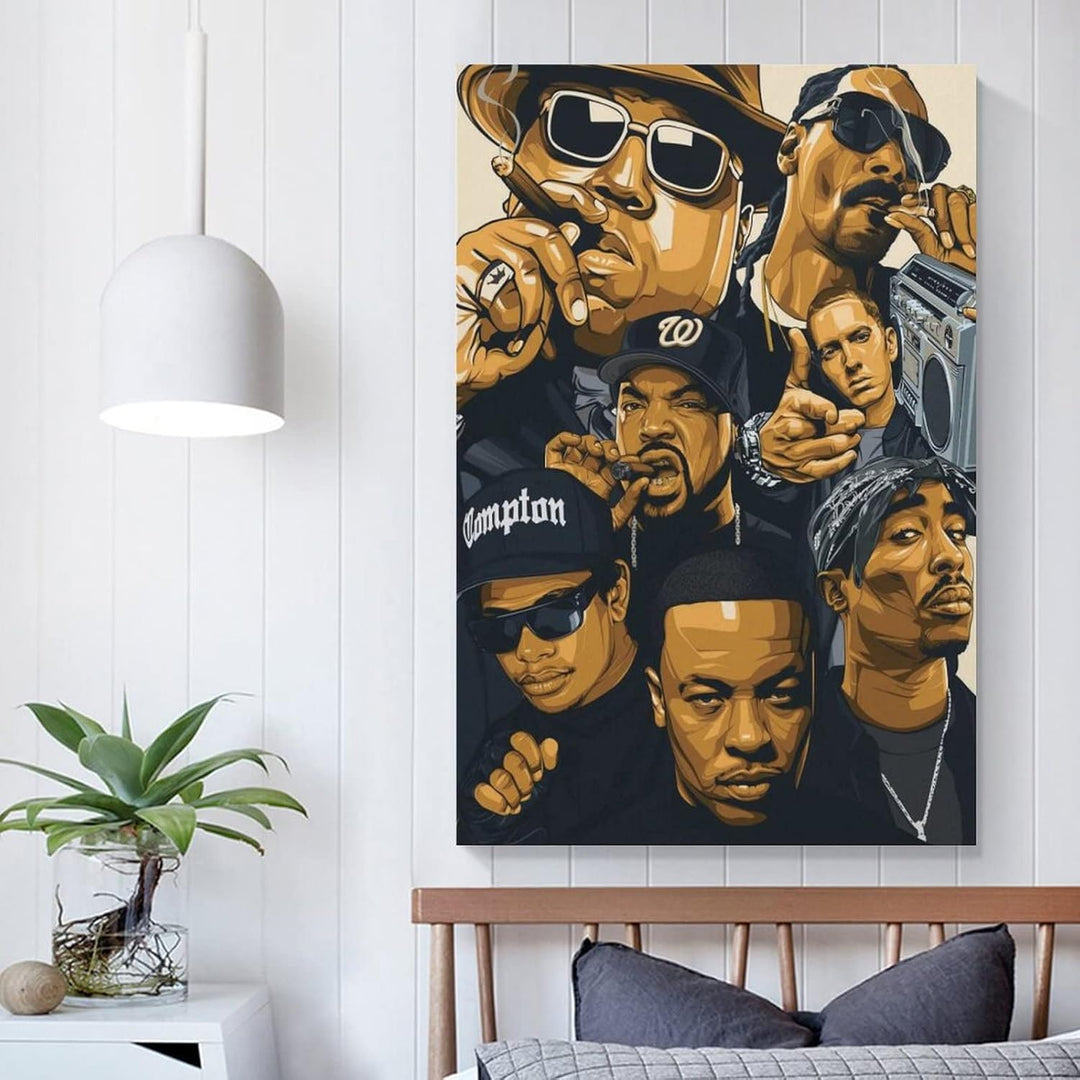 Hip-Hop Rappers Canvas Poster