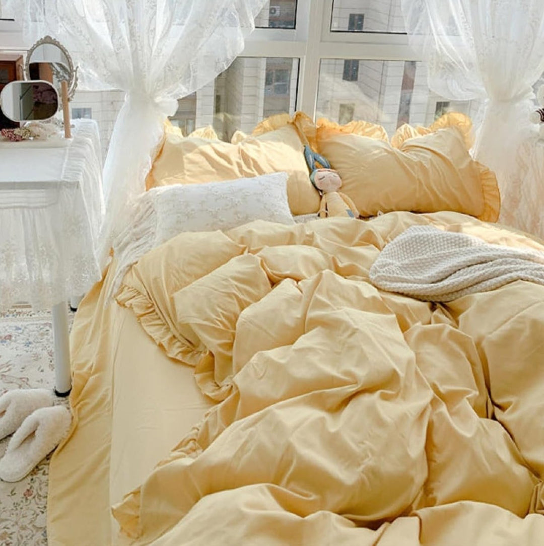 French Ruffles Bedding Set