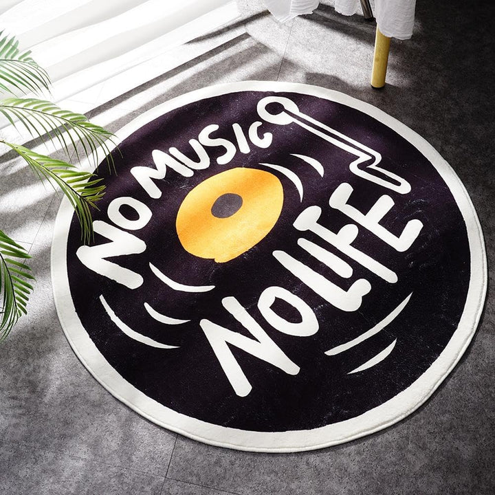 No Music No Life Accent Rug