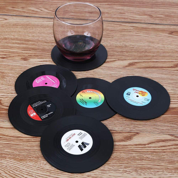 Retro Vinyl Coasters