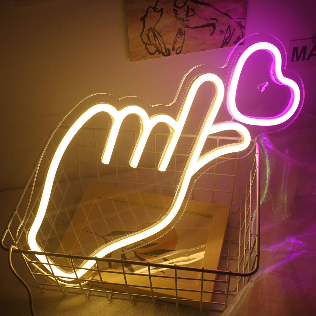 At Your Fingertips Neon Light