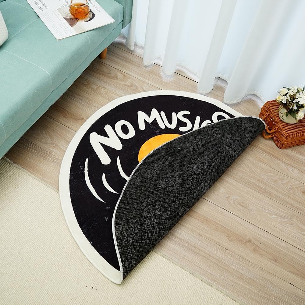 No Music No Life Accent Rug