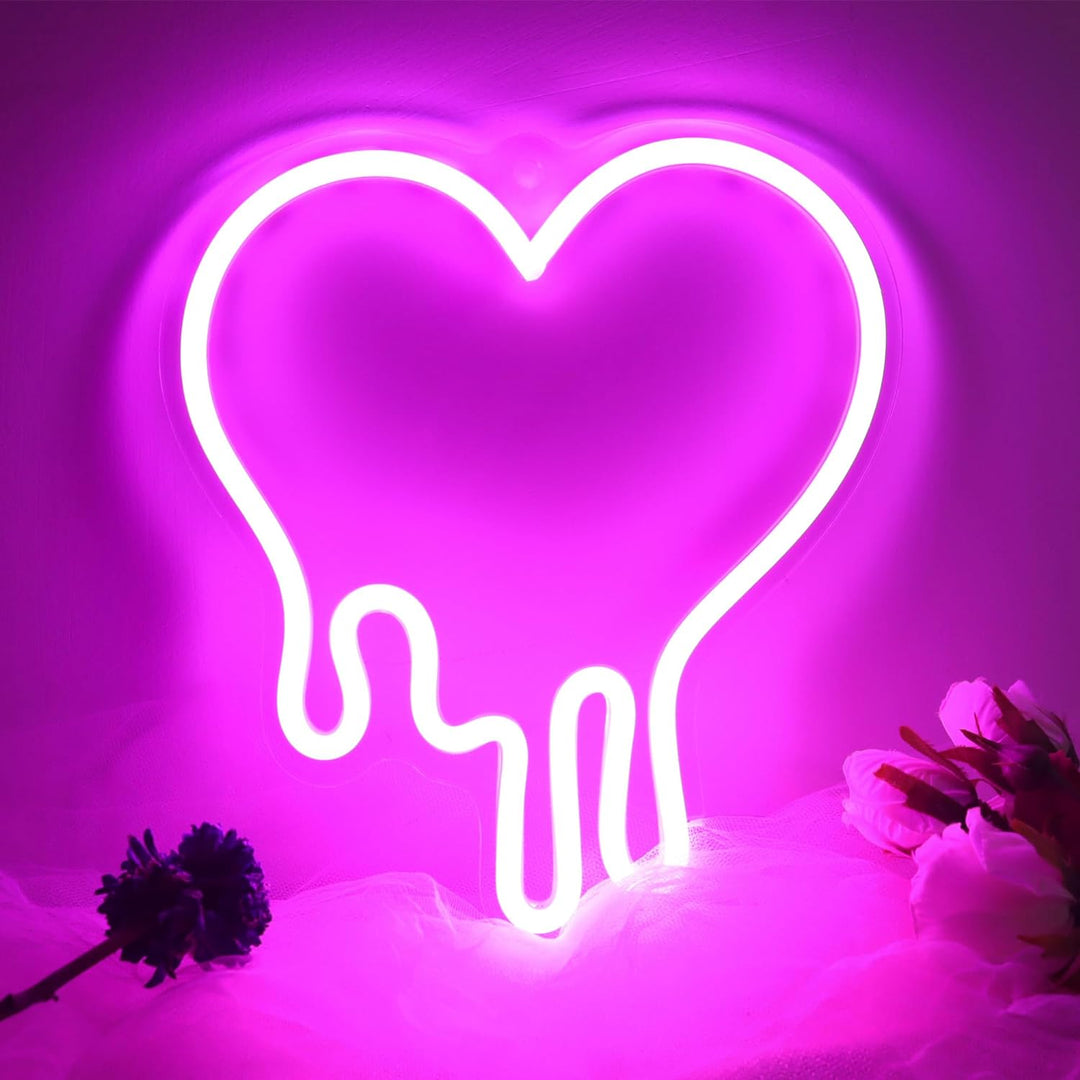 Melting Heart Neon Light