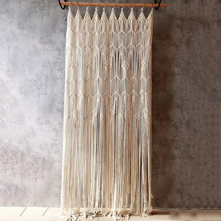 Boho Cascade Handmade Macrame Curtain