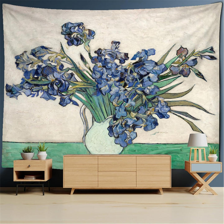 Van Gogh Vase With Irises Tapestry