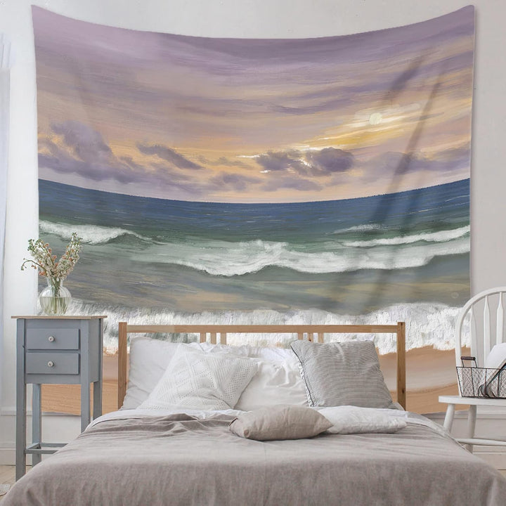 Sunset On The Beach Tapestry