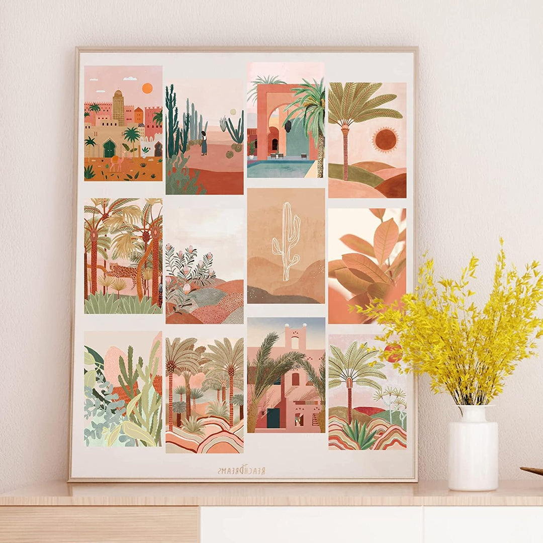 Desert Jungle Wall Collage Kit - 70pcs