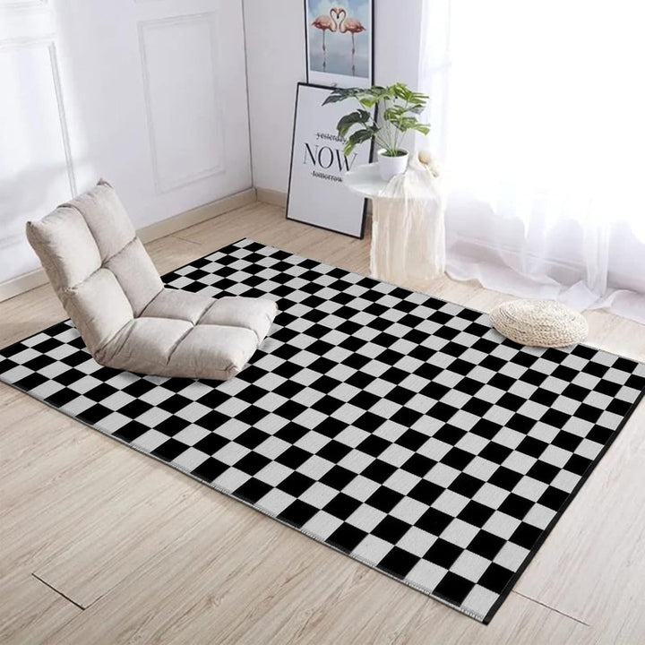 Checkerboard Area Rug (8 Color Options)