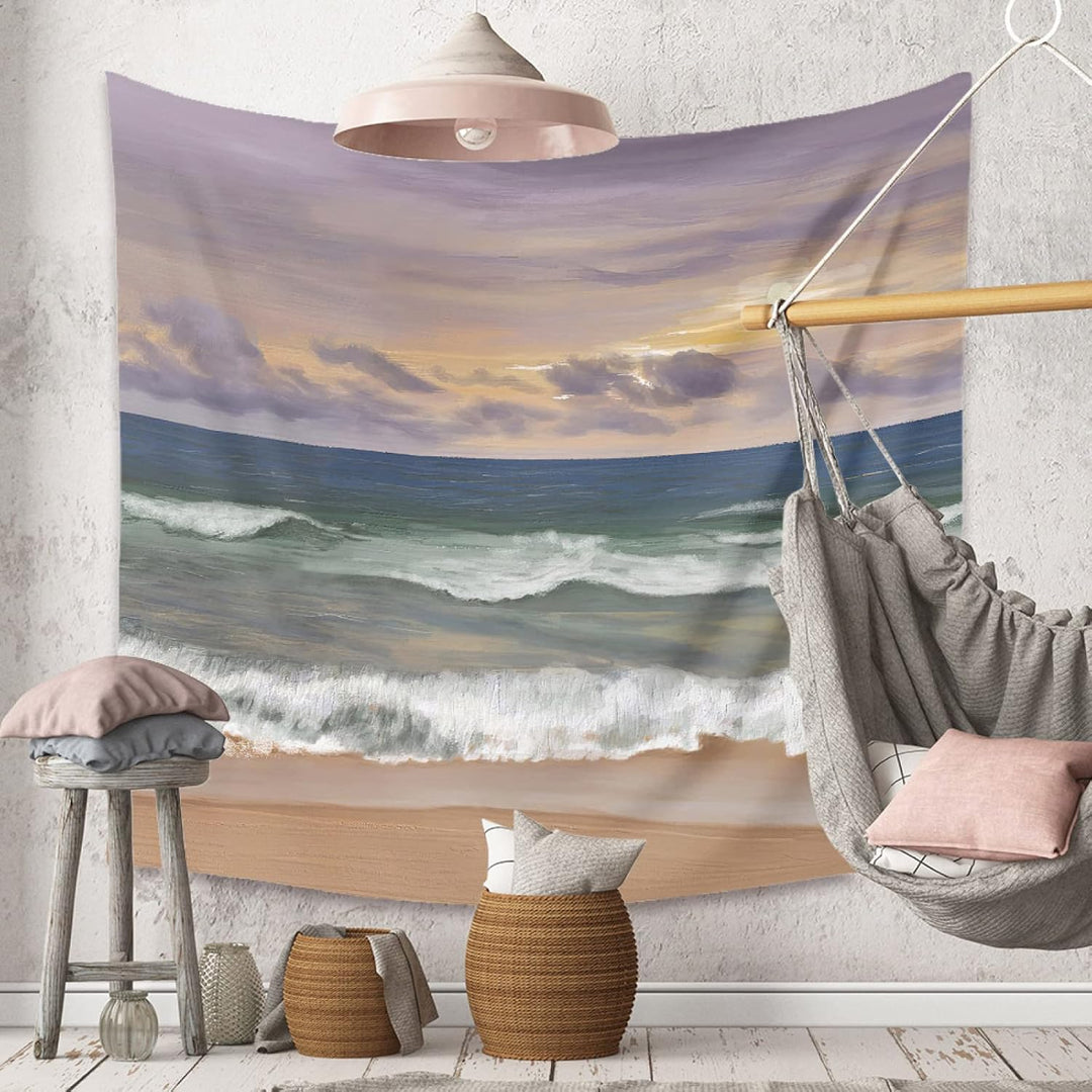 Sunset On The Beach Tapestry