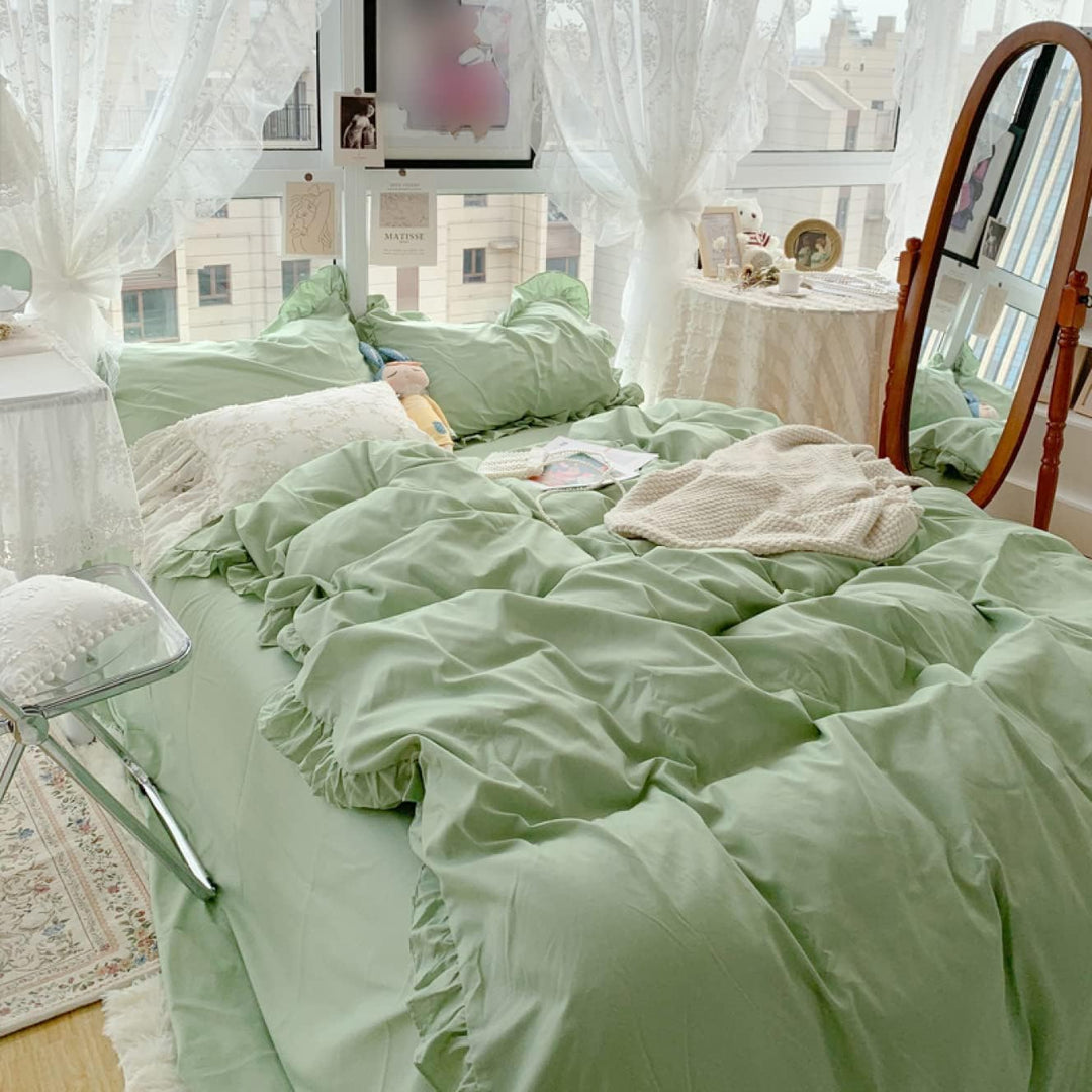 French Ruffles Bedding Set