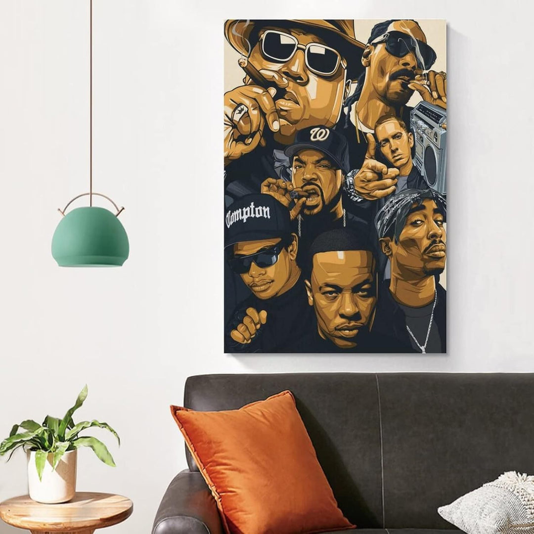 Hip-Hop Rappers Canvas Poster