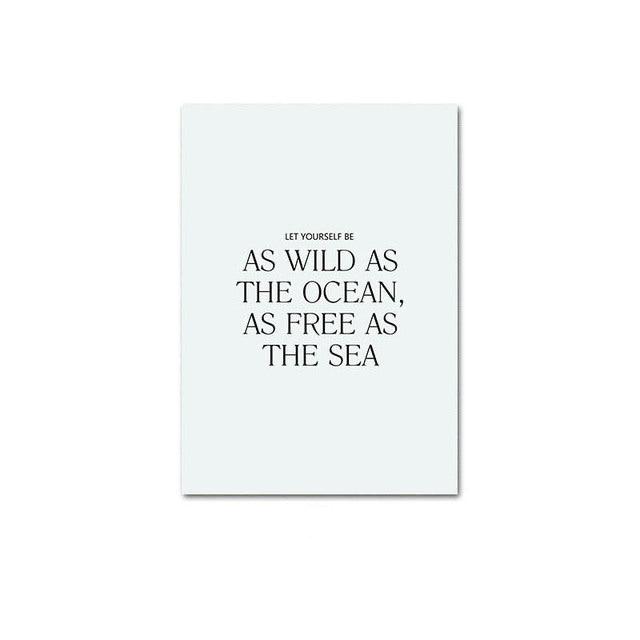 Ocean Vibes Canvas Poster