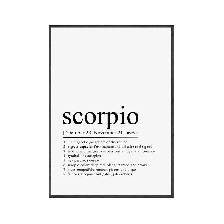 Zodiac Quotes Canvas Posters