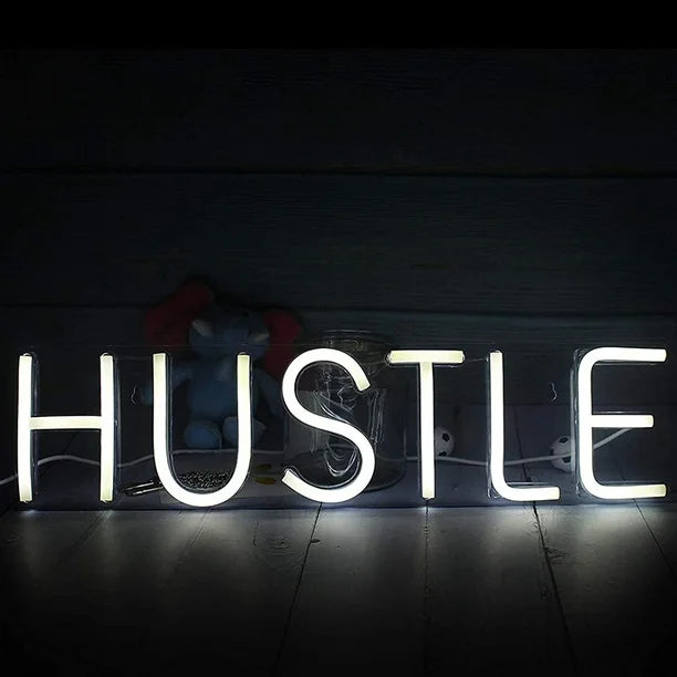 Hustle Neon Sign