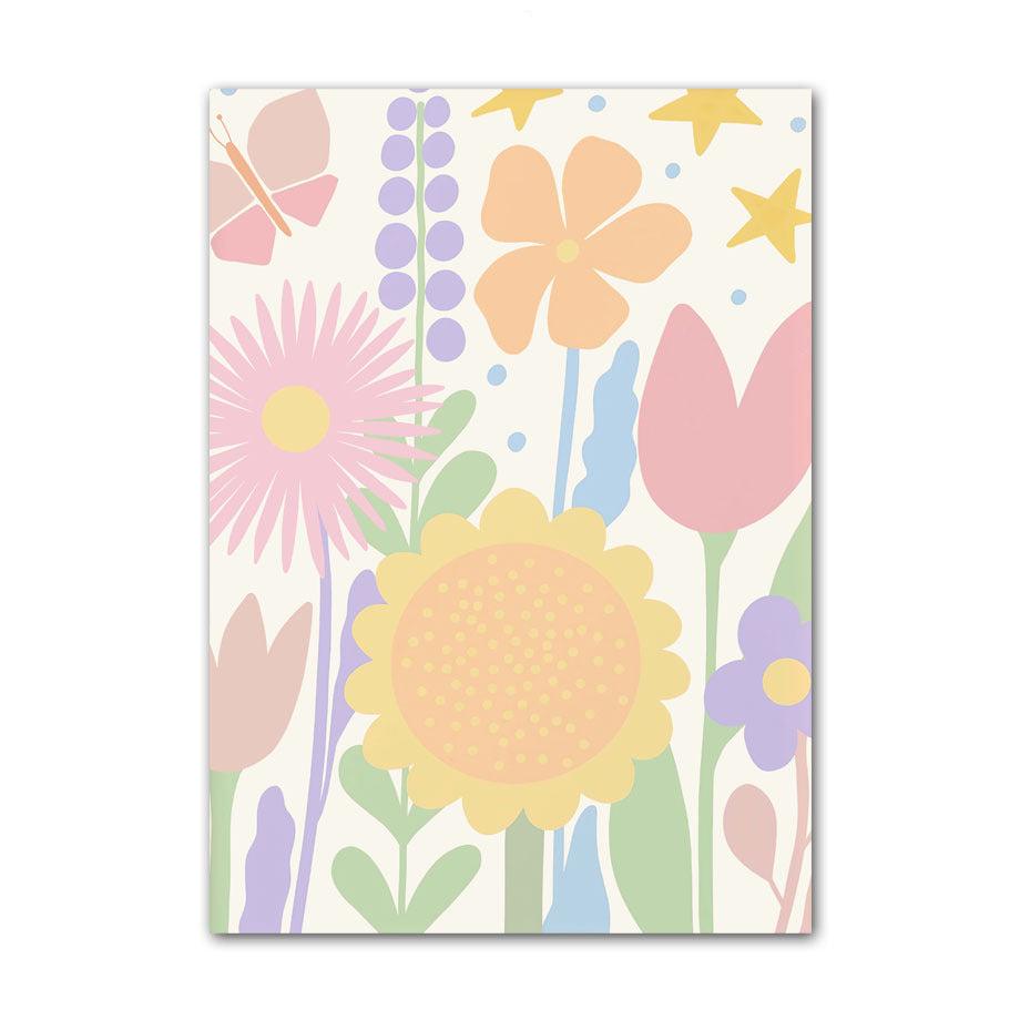 Rainbow Sunflower Canvas Posters