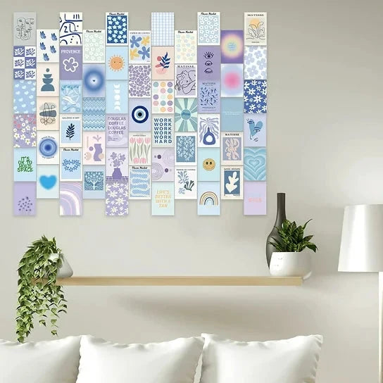 Pastel Purple Aesthetic Wall Collage Kit - 70pcs