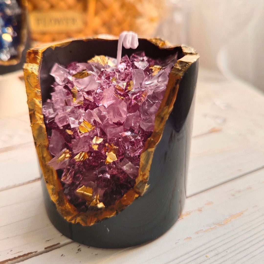 Scented Crystal Geode Candle