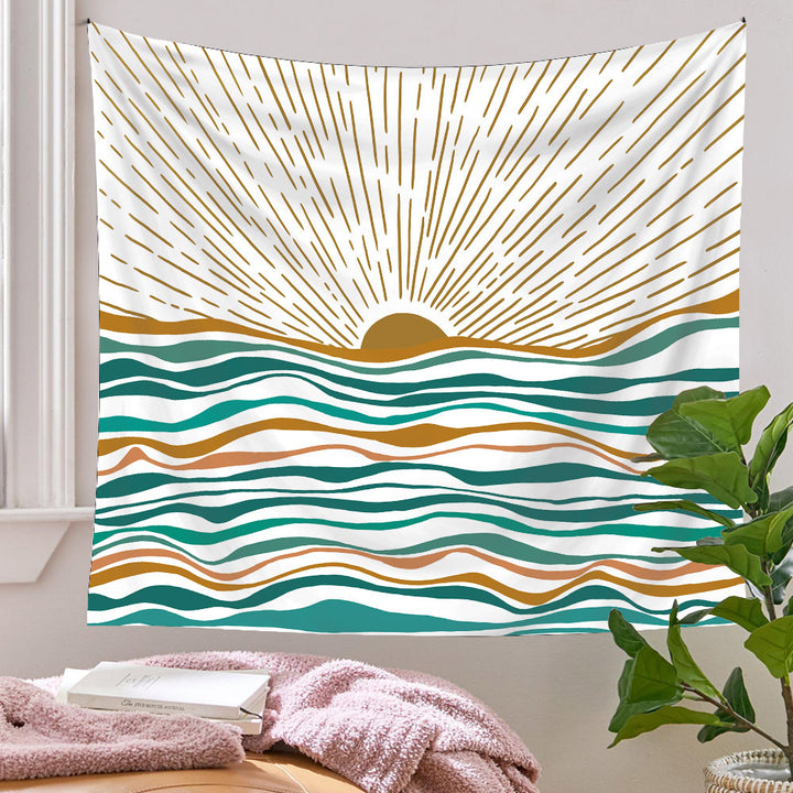 Ocean Sunrise Tapestry