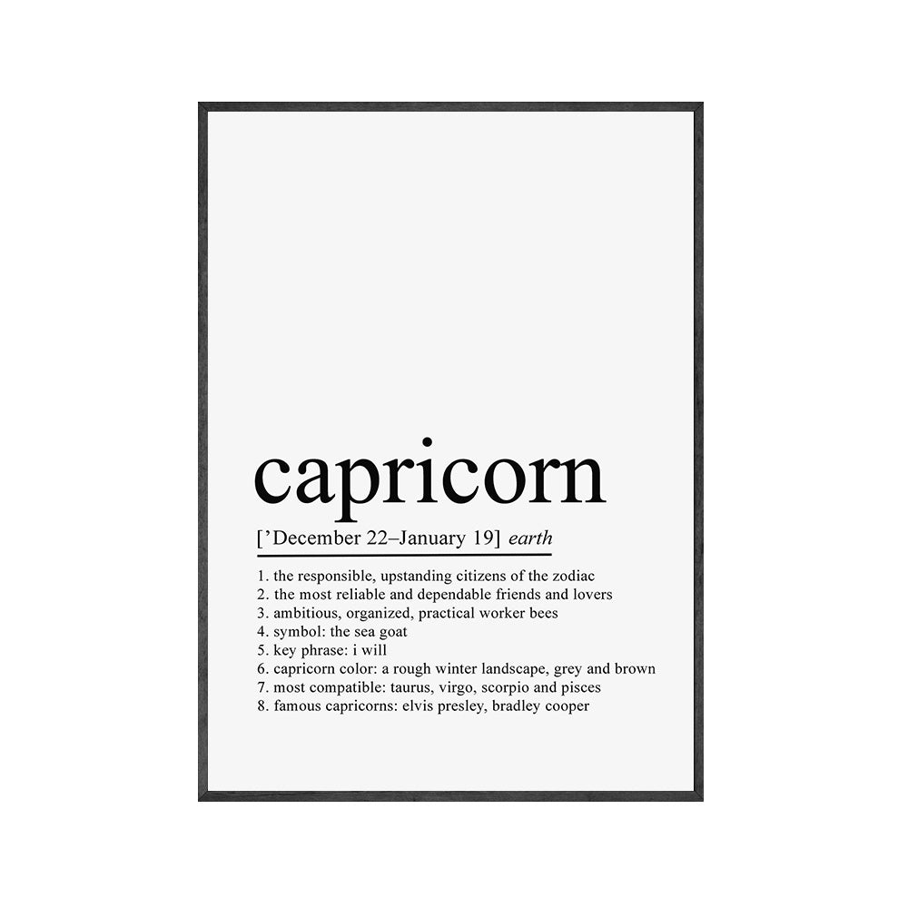 Zodiac Quotes Canvas Posters