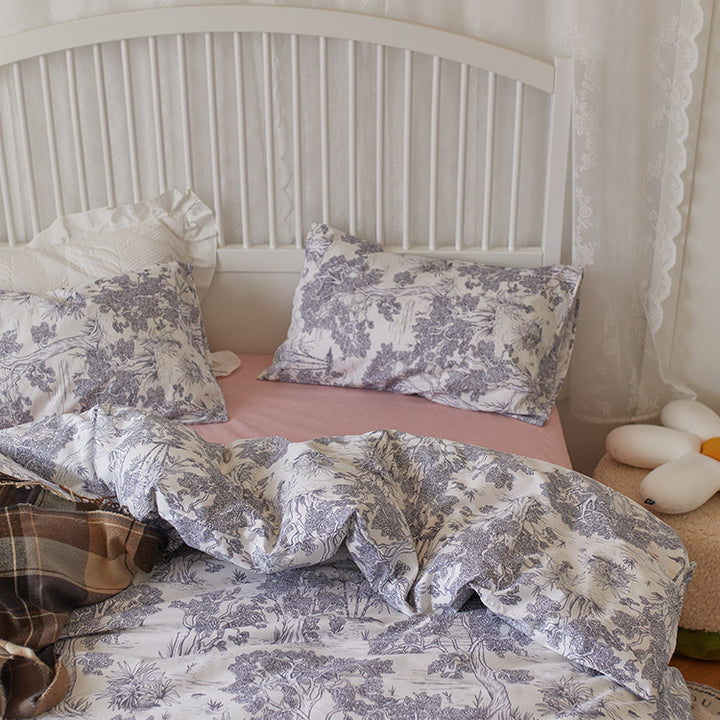 French Toile Bedding Set