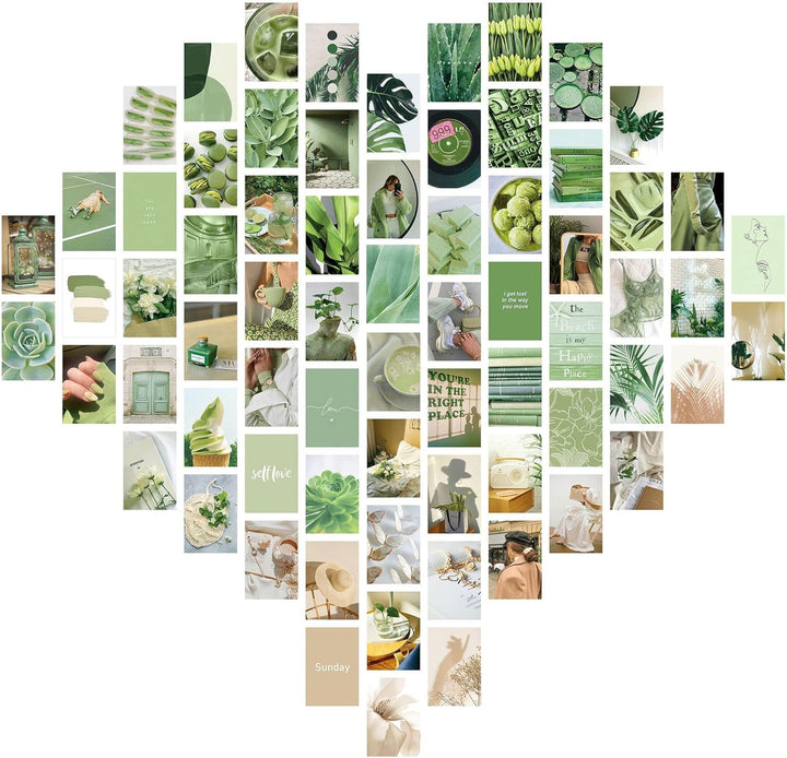 Green Queen Wall Collage Kit - 70pcs