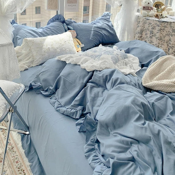 French Ruffles Bedding Set