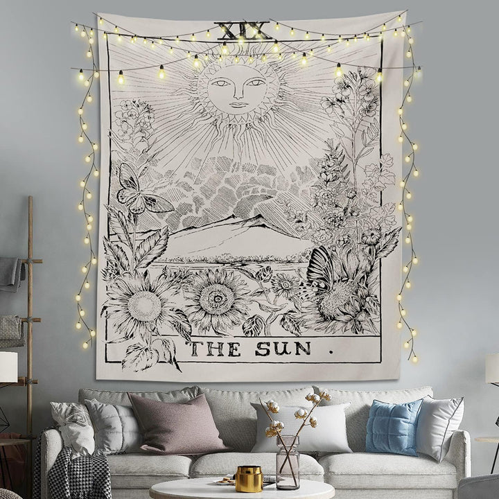 The Sun Tarot Card Tapestry