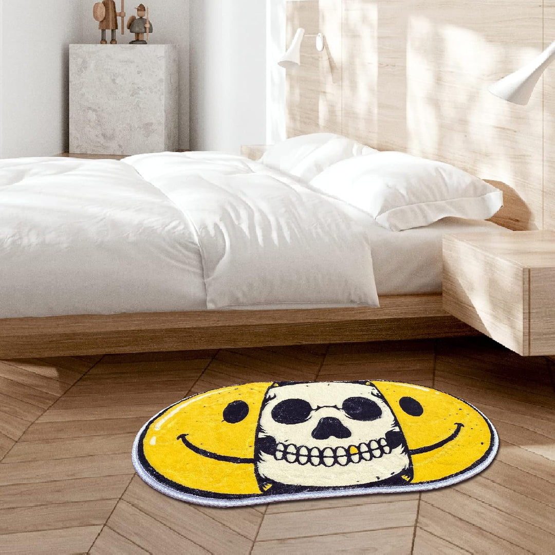 Smiling Skull Accent Rug