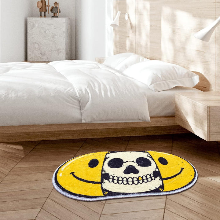 Smiling Skull Accent Rug