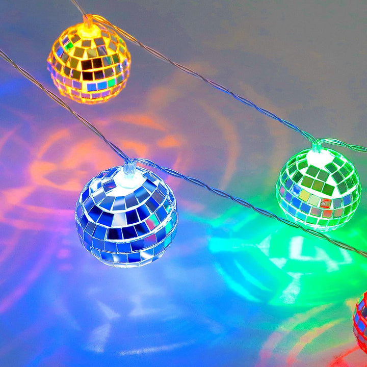 Colorful Disco Ball String Lights