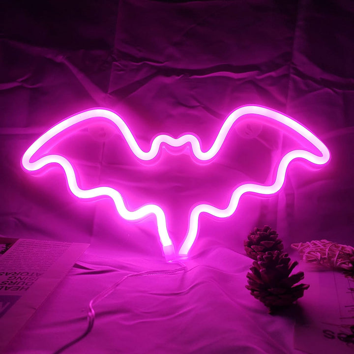 Pink Bat Neon Light