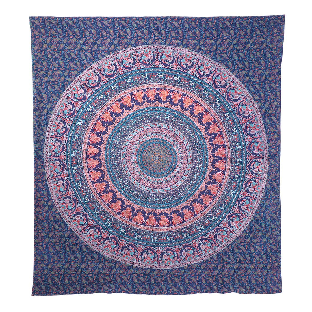 Purple Fever Mandala Tapestry