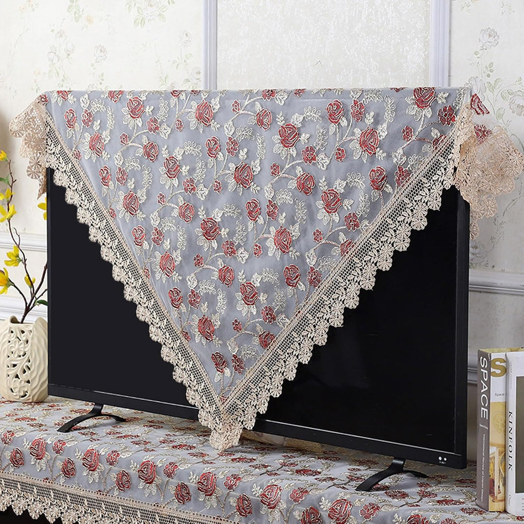 Embroidered Floral Tablecloth