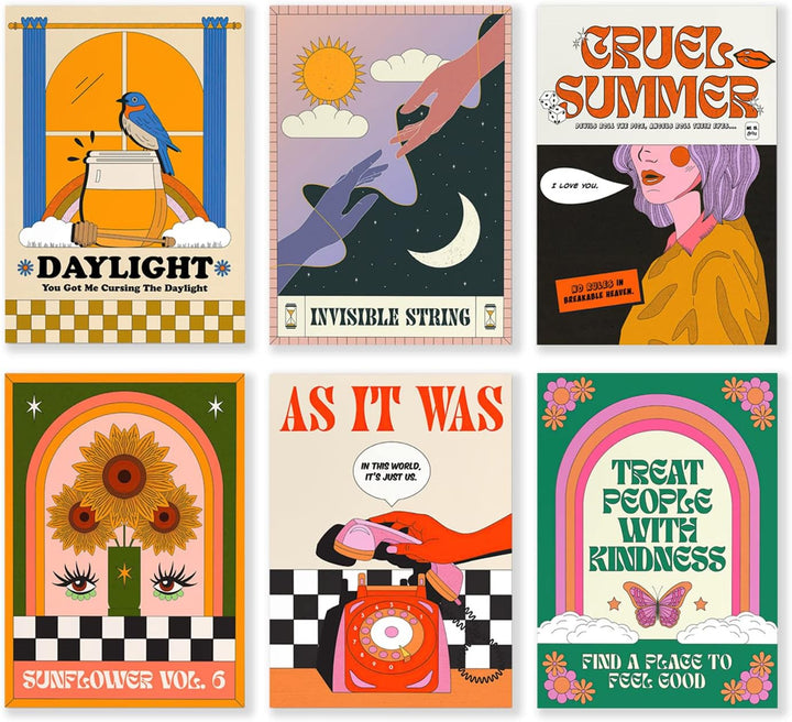 Modern Pop Retro Canvas Posters