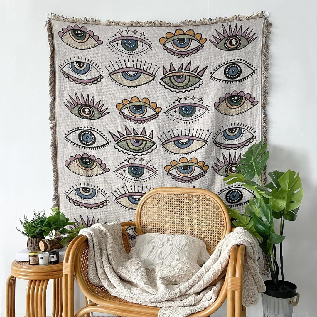 Eternal Gaze Woven Blanket