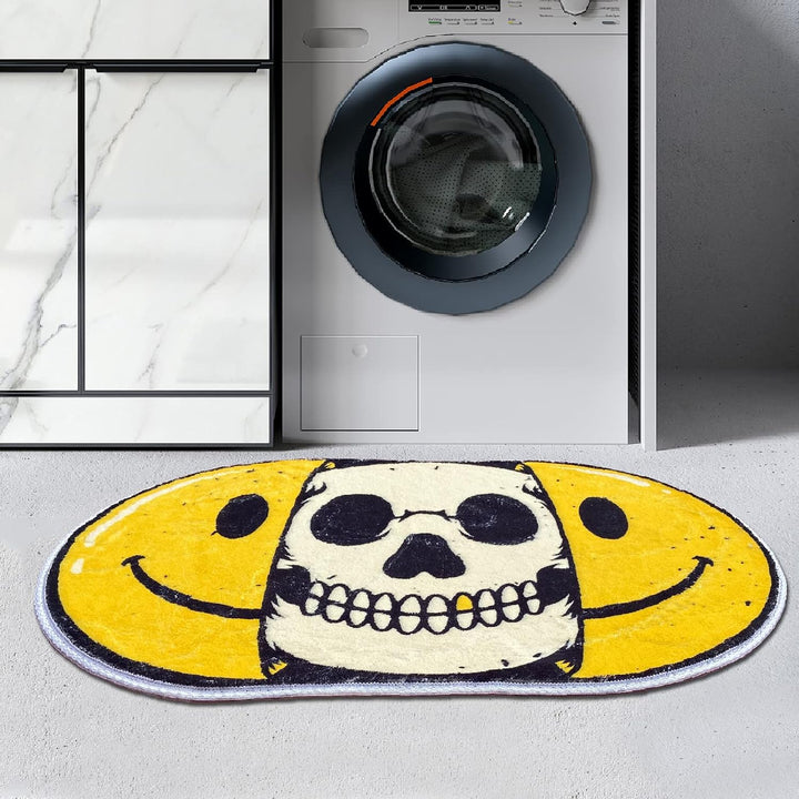 Smiling Skull Accent Rug