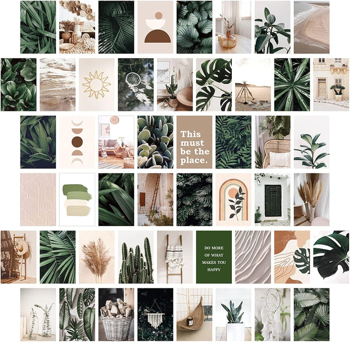 Tropical Bohemian Wall Collage Kit - 70pcs