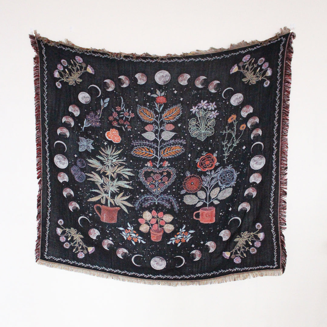 Mystic Bloom Woven Blanket